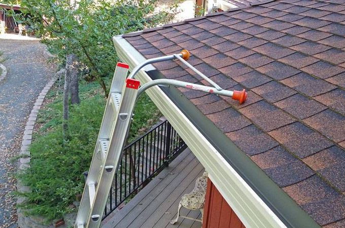 Gutter ladder on sale